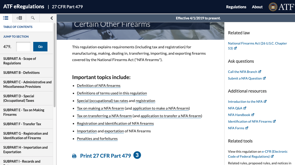eRegulations defined terms, linked references, and official interpretation screenshot